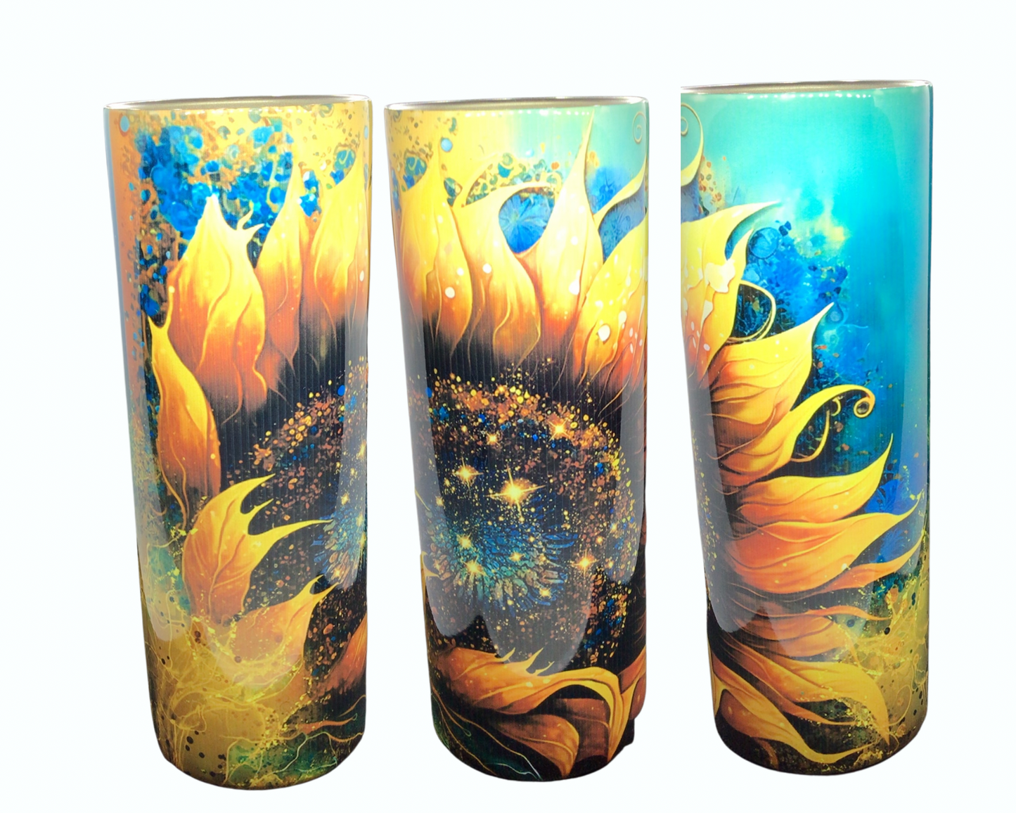 #142 Sunflower (Blue) Tumbler