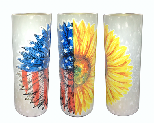 #148 Sunflower/Flag Tumbler