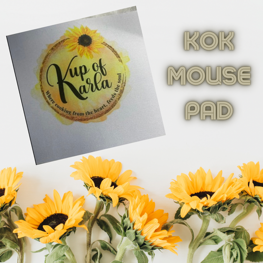 Kup of Karla Logo Mouse pad